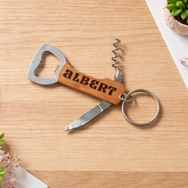 Wooden Wine Corkscrew Opener Thumbnail